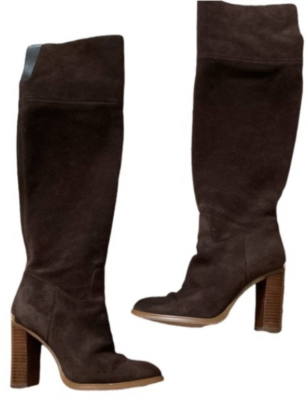 Micheal Kors REGINA Suede Coffee Over-the-Knee Boots Sz.8